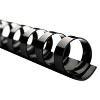 GBC CombBind Standard Spines 3/8" Diameter 60 Sheet Capacity Black 100/Box 4000044 - 2 of 2