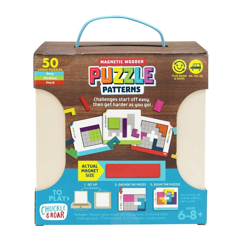 Chuckle &#38; Roar Magnetic Wooden Logic Kids Puzzles - 41pc, 4 of 14
