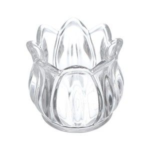 Unique Bargains Centerpiece Decor Aesthetic Glass Tea Light Holder - 1 of 4