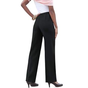 Jessica London Women's Plus Size Tummy Control Bi-stretch Bootcut Pant, 22 W  - Rich Burgundy : Target