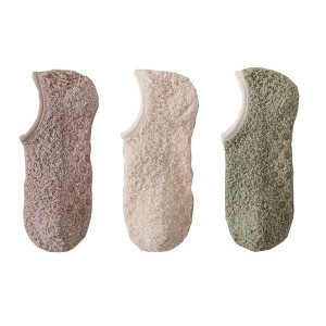 Anna-Kaci Men's 3-Pack Fuzzy Grip Socks Low Cut Non-Slip Indoor Slipper Lounge Fit - 1 of 4