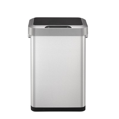 Eko Ecosmart Soft-Square Stainless Steel Motion Sensor Trash Can - 21.1 Gallon, Kitchen Trash Can