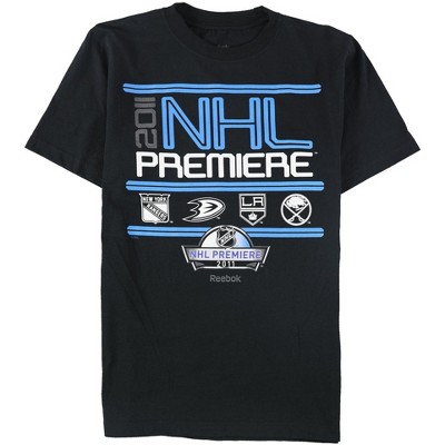 Reebok Mens NHL Premiere 2011 Graphic T-Shirt, Black, Small