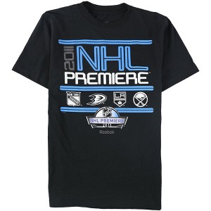 Reebok Mens NHL Premiere 2011 Graphic T-Shirt, Black, Small - 1 of 2