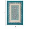 Colonial Mills Montego Braided Rug, Oceanic 4'x6', Rectangle Shape - 2 of 2
