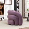 SEYNAR Modern Glam Velvet 360 Degree Swivel Accent Armchair with Tufted Back - 3 of 4