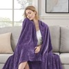 Inhand Flannel Throw Blanket, 50”x60” Super Soft Fuzzy Blanket for Couch Sofa Bed Office, Cozy Plush Lightweight Blanket Throw Size - 2 of 4