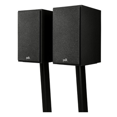 Polk Black MDF 2-Way Bookshelf Speakers with Dolby Atmos