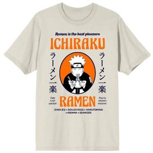 Naruto Shippuden Ichiraku Ramen is the Best on Tofu Men's Natural Graphic Tee - 1 of 1