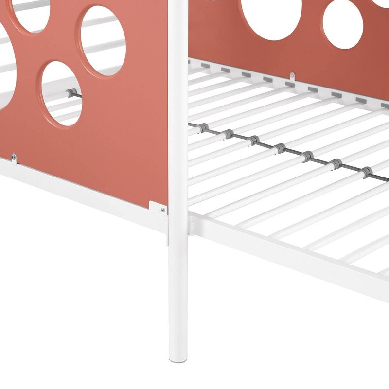 Twin Modern Cut-Out L-Shaped Metal Bunk Bed - Saracina Home, 6 of 8