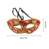 Unique Bargains Jazz Cloth-Wrapped Flat Head Half Face Party Mask 1 Pc - 2 of 4