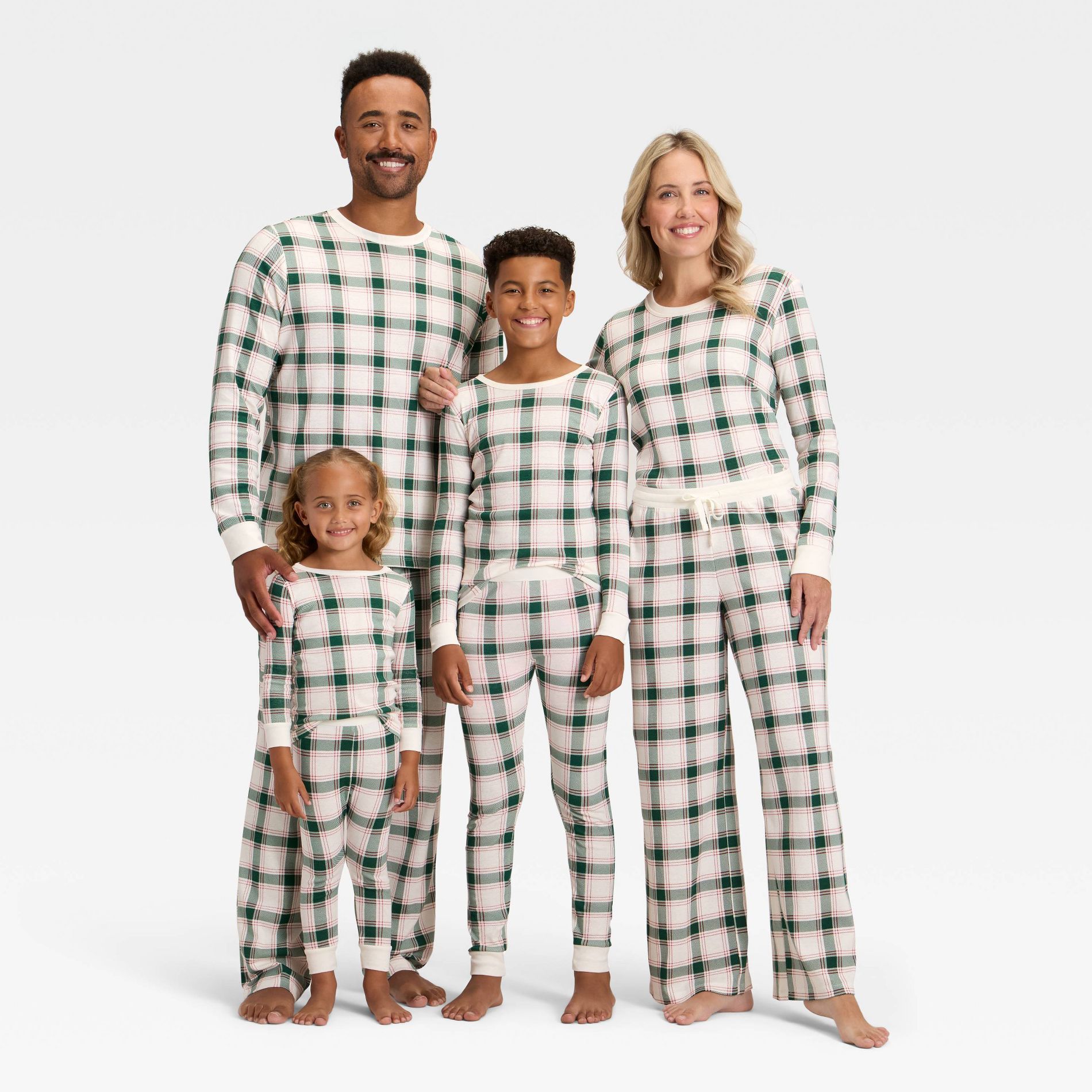 Green Plaid Holiday Matching Family Pajamas - Wondershop™
