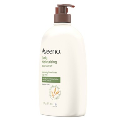 Aveeno Daily Moisture Lotion with Soothing Oats and Rich Emollients - Fragrance Free - 33 fl oz_0