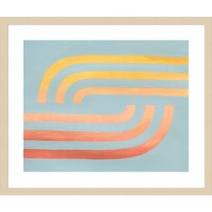 Amanti Art Woven Sea And Sun II by Grace Popp Wood Framed Wall Art Print - 1 of 4