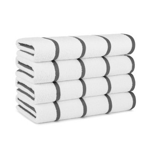 Arkwright Las Rayas Striped Pool Towels (4-Pack), 30x60 in., 100% Ring Spun Cotton - 1 of 4