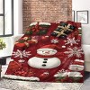 Lomsoe Snowman & Snowflakes Christmas Print Flannel Blanket - All Seasons Soft and Warm Throw Blanket for Bed, Napping, Camping, Travel, Office - 2 of 4