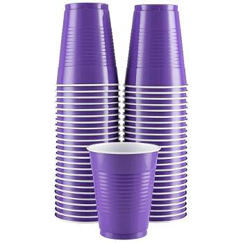 Exquisite 12 Ounce Disposable Red Plastic Cups-50 Count
