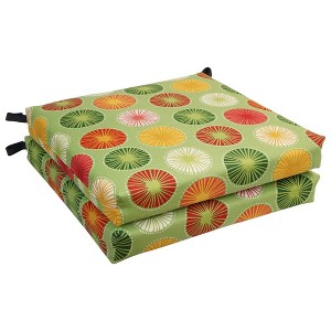 Blazing Needles, 20-inch by 19-inch Patterned Outdoor Chair Cushions (Set of 4) - 1 of 2