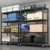 Heavy Duty Storage Metal Adjustable Shelves Wire Shelving Unit With Wheels 2500LBS NSF - 2 of 4