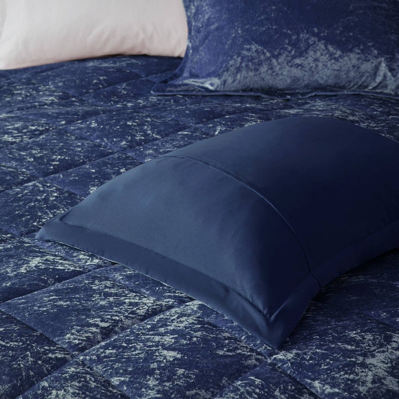 Intelligent Design Alyssa Velvet Quilted Diamond Ultra Soft Comforter Set, 6 of 16
