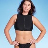 Women's Zip-Front Mock Neck Bikini Top - Wild Fable™ - image 4 of 4