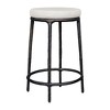 Uttermost Outdoor Counter Stool with Crescent Cloud Dancer Cushion - 4 of 4