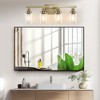 Bella Depot Golden 4-Light Vanity Light  with Clear Glass Shades - image 4 of 4