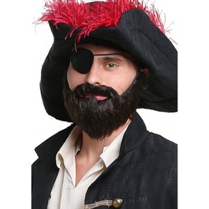 HalloweenCostumes.com  Men  Pirate Ruffian Men's Beard, Brown - 1 of 2