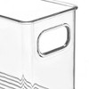 mDesign Plastic Bath Vanity Storage Organizer Bin with Handles, 4 Pack, Clear, USA Made - 4 of 4