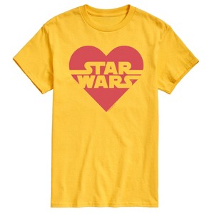 Men's - Star Wars - Valentine Heart Logo Short Sleeve Graphic T-Shirt - 1 of 4