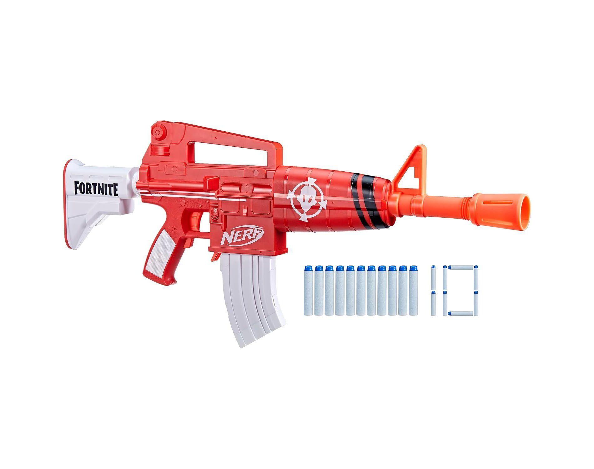 Nerf Fortnite Insightful Motorized Blaster, Insightful Wrap, 10 Dart Clip, 10 Elite Darts, Outdoor Play