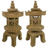 Design Toscano Sacred Pagoda Lantern Illuminated Statues: Set of Two - 2 of 4