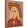 Amanti Art 23"x30" Cowgirl II by Farida Zaman Framed Canvas Wall Art - 2 of 4