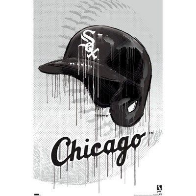 Trends International Mlb Chicago White Sox - Neon Helmet 23 Framed