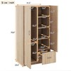 NicBex 70.09"H Armoire Wardrobe Closet Storage Cabinet with Double Doors & Shelves & Drawer for Bedroom - 3 of 4