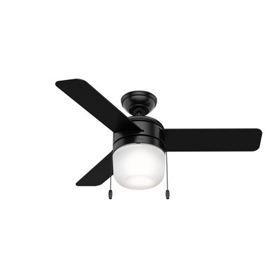 Scandinavian-Inspired Matte Black 42" LED Ceiling Fan with Remote and Reversible Blades