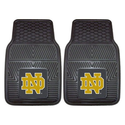 NCAA Notre Dame Fighting Irish Vinyl Car Mat Set - 2pc