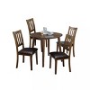 NicBex Round Dining Table Set for 2 Transitional Solid Wood Round Dining Table with 2 Chairs for Kitchen - 2 of 4