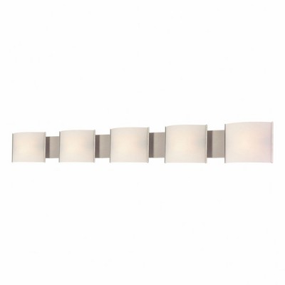 Elk Home Pannelli 5 - Light Vanity in  Stainless Steel