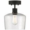 Access Lighting Port Nine 1 - Light Flush Mount in  Matte Black - 2 of 4