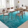 5x7 Machine Washable Rug for Living Room Modern Abstract Rug Distressed Ombre Rug with Non Slip Backing Soft Stain Resistant Thin Rug for Bedroom - 3 of 4