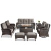 Gymojoy Sofa Chair with Propane Fire Pit Table Set - 3 of 4