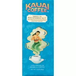 Kauai Coffee Vanilla Macadamia Nut Medium Roast Ground Coffee - 10oz