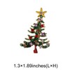 Unique Bargains Christmas Brooches YNCP1318 Christmas Tree Red Alloy Dripping Wax 1.3"x1.89" 1 Pc - 3 of 4
