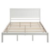 Queen/Full/Twin Size Wood Platform Bed Frame with Headboard 4W -ModernLuxe - 4 of 4