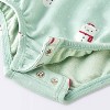 Baby Christmas Holiday Snowman Sweatshirt Romper - Cloud Island™ Mint Green - 4 of 4