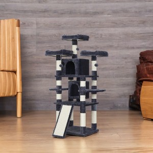 67-Inch Multi-Level Cat Tree for Large Cats, with Scratching Post Cozy Perches, Stable, Cat House Furniture - 1 of 4