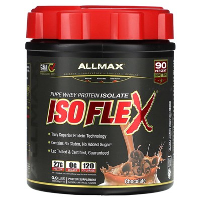 ALLMAX ISOFLEX®, Pure Whey Protein Isolate, Chocolate, 0.9 lbs (425 g)