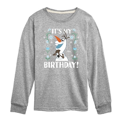 Boys' - Disney - Olaf It's My Birthday Long Sleeve Graphic T-Shirt - image 1 of 3