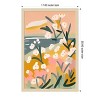 Amanti Art Flowers By The Sea by Treechild Wood Framed Wall Art Print - 3 of 4